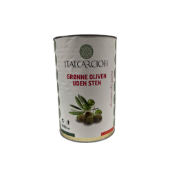Oliven Gr&oslash;n u/sten - 4,2 kg