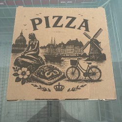 Pizza &AElig;sker 29x29x3 100 stk